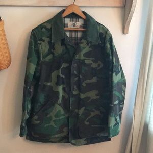 Camo canvas hunting/field coat